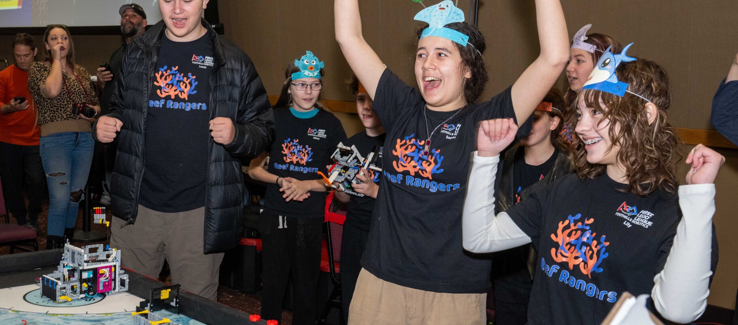 Reef Rangers Celebrating during a match